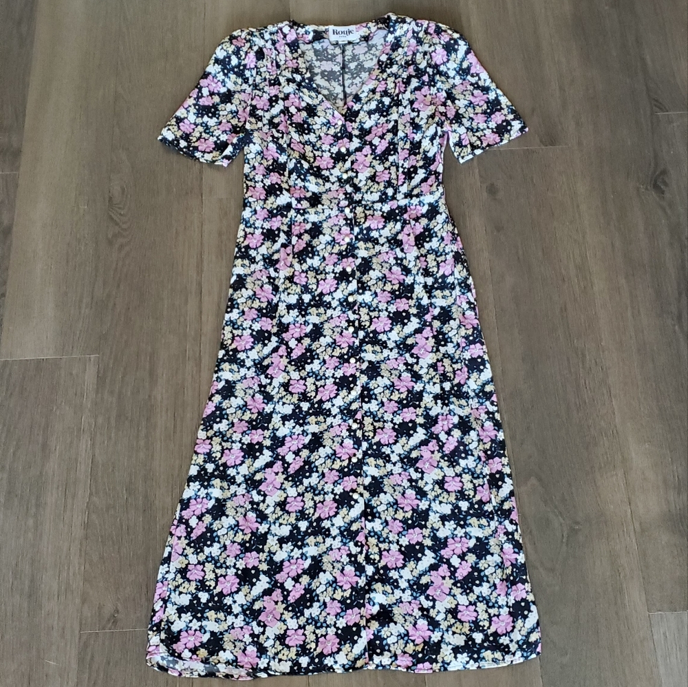 👑 5X HOST PICK 👑 Rouje Paris Mathilde Floral Dress - Picture 12 of 14